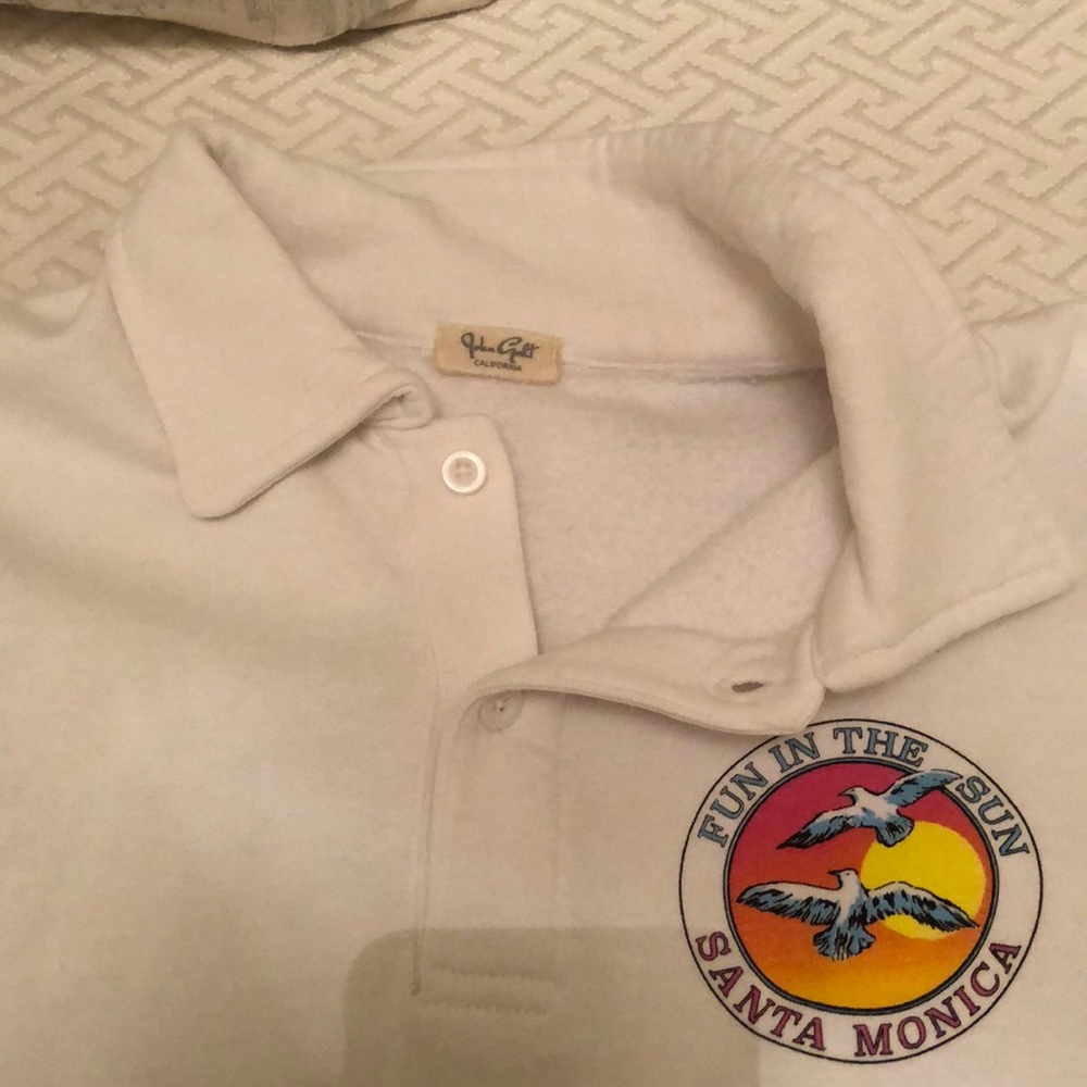 Brandy Melville half button up sweatshirt